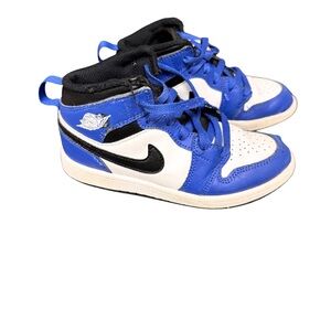 Nike Jordan Kids Royal Blue, White & Black High-Top Sneakers